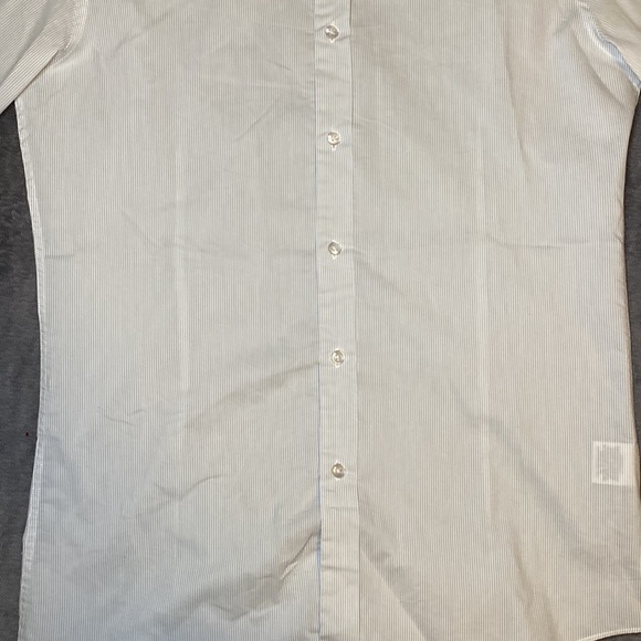 Men’s Bar III Slim Fit White Striped Dress Shirt (Medium 32-33 ; Size 15 neck) - Picture 4 of 8